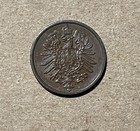 Germany - 1874-h Copper 2 Pfennig - Scarce   Nice