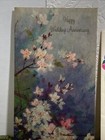 Lot Of  6 Vtg Laurel Greeting Cards Anniversary Birthday Scrapbook Smashbook  34