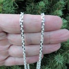  4mm Solid 925 Sterling Silver Italian Anchor Link Cable Chain  Made In Italy