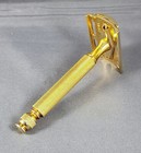Gillette Gold Ball Tip De Razor - No Date Code - Late 1940 s Model - Clean
