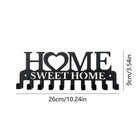 Wall Mounted Metal Key Organizer Entryway Storage Sweet Home Key Holder Decor