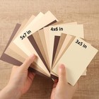 50 Sheets Colored Cardstock Paper  Brown  5x7  5 Colors   250 Gsm Heavy Card    