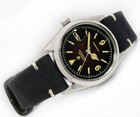 Vintage Rolex Oysterdate Shaded Brown Dial Men Steel Watch Ref 6694