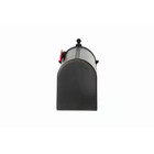 Black Post Mount Mailbox  Large  Keeps Mail Dry  Heavy Duty For Rural