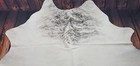 Cowhide Rug Light Grey White Brindle Brazilian Hair On Cow Hide 7 3ft X 7ft