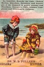 Rare Vintage W  B  Fuller s Cholera Mixture Quack Remedy Victorian Trade Card