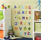 52pcs Zoo Animal Alphabet Wall Sticker Decal Child Kid Nursery Baby Room Decor