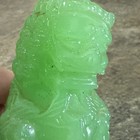 Vintage Carved Green Jade Foo Lion 3  1 2  Tall Sculpture Old  Chinese Figurine