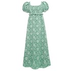 Regency Dresses For Women Luxurious Pearl Puff Victorian Dress Small Green Pearl