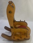 Vintage Wooden Rocking Chair Pin Cushion Spool Holder 9 h Sewing