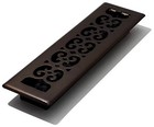 Sph212-rb Scroll Design Floor Register 2x12 Rubbed Bronze Finish