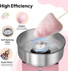 Rovsun 15  Commercial Cotton Candy Machine Maker Floss Pink 980w Family Party