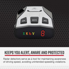 Rad 350 Laser Radar Detector - Long Range  False Alert Filter  Oled Display  Bla