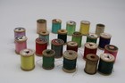 22 Vintage Sewing Thread Spool Spools Wood Wooden For Crafting Crafts Lot C