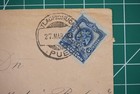 1903 Mexico Cover Scott 297 5c Blue Eagle Tlacotepec Puebla To Toluca