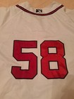 Mississippi Braves Aa Game Worn Used Jersey  58 Atlanta Braves Milb Sz 50 Mlb