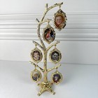 Vintage 18k Gold Plated Family Tree Picture Frame New Old Stock Nos Taiwan Box