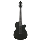 Used Ibanez Ga621 Acoustic-electric Nylon String Guitar - Black Out
