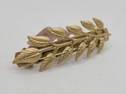 Avigail Adam Olive Leaf Barrette 14k Gold Plated Brass
