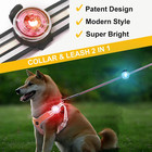 2-pack Dog Lights For Night Walking  Upgraded 8 Modes Rechargeable Dog Collar Li
