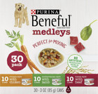 Purina Beneful Medleys Wet Dog Food Beef  Chicken   Lamb  3 Oz Cans  60 Pack 