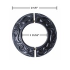 Renovators Supply Escutcheon Plate 3 25  Od Aluminum Lacquered Black Radiator