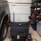 Medline Foldable Ultra Lightweight Transport Wheelchair 19  Seat  Red Frame