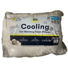 2 Pack Serta Gel Memory Foam Cluster Pillows  White  Standard