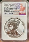 2019 Pride Of Two Nations Ngc Pf70 Reverse Proof Silver Eagle   Maple Leaf     