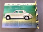1953 Rover 75 Seventy Five Original Vintage Car Brochure Catalog