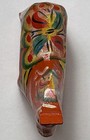 Swedish Wooden Orange Dala Horse Hand Painted 3  X 2 5    Marked  69 Vintage