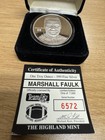 Marshall Faulk Highland Mint 1oz  999 Silver Nfl Licensed Coin Le W  Box And Coa