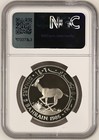 Bahrain 5 Dinars 1986 Ah1406 Silver Ngc Pf69 Wwf Gazelle