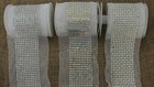 Fabric Sheet Stitch Cloth Crystal Diamond Pearl Rhinestone Ribbon Mesh Sparkling