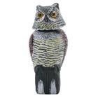 Fake Owl For Garden With Rotating Head realistic Eyes   Waterproof Shape 