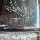 Vintage 1997 Aai Rose Silver Tone Cigarette Case Card Holder Wallet
