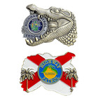 Bl14-7 Florida Highway Patrol Fhp State Trooper Challenge Coin Alligator Alcatra