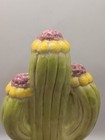 70 s Retro Saguaro Cactus Flower Handpainted Hobbyist Spoon Rest Wall Decor Ooak