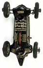 Vintage Schuco Studio 1050 Mercedes  1 Green Grand Prix Racer Tin Windup Car