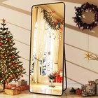59 x16 2  Full Length Mirror Standing Full Body Mirror With Rounded Corners   