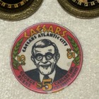 Vintage Las Vegas And Atlantic City Casino Plus Chips Lot Ceasar   s Palace Luxor 