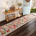 Long Hallway Runner Rug 2 7 x14  - Floral Washable Non Slip Boho Carpet For K   
