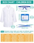 Xtinmee Kids Lab Coat Science Kit Bulk Scientist Dentist Dress Costumes For