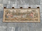 Vintage French Pictorial Tapestry 2x5 Ft Romantic View Wall Hanging Decor