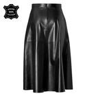 Women   s A-line Black Leather Skirt 100  Genuine Soft Leather Casual Formal Wear