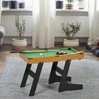 Soozier 38  Foldable Tabletop Billiards Pool Game Set With Balls Cues