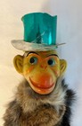 Antique German Monkey Marionette Real Fur Original Wood Controller C1920s-30s