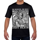 Death With Scythe Black T-shirt  No Heaven No Hell Just Death  666  Grim Reaper 
