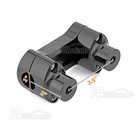 Black 2  Riser 1  Handlebar Clamp For Harley Softail Street Bob Road King Flhr