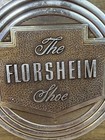 Vtg 1950s  The Florsheim Shoe Display Deco Sign Plastic wood 10x8    Rare Htf Wow 